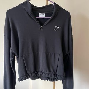 Gymshark black quarter zip